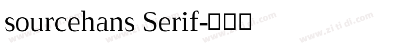 sourcehans Serif字体转换